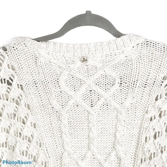 Prana patchwork sweater white size M nwt - Picture 6 of 13